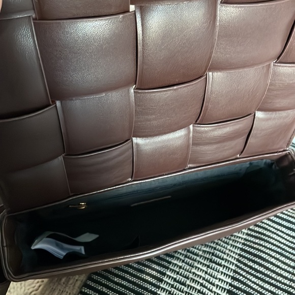 Chocolate brown quilted bag - Picture 3 of 3